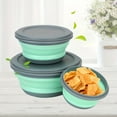 thumbnail image 4 of 3pcs Silicone Folding Bowls, Collapsible Storage Bowls With Lids, Foldable Expandable Bowls For Food Water Feeding, Portable Travel Outdoor Camping Essentials, 4 of 17