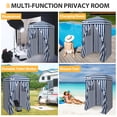 thumbnail image 3 of EAGLE PEAK Flex Ultra Compact 4x4 Pop-up Changing Room Canopy, Portable Privacy Cabana for Pool, Fashion Photoshoots, or Camping (White/Blue）, 3 of 11