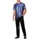 thumbnail image 2 of Camiseta de manga corta para hombre INSPIRE CHIC con estampado metálico de animales para fiestas disco XL púrpura azul, 2 of 6