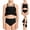 Style6-Black girl swimsuits, variant on Mceream High Waisted Bikini Sets for Teen Girls Adjustable Straps 2 Piece Swumsuit Summer Solid Color Bathing Suit Beach Swimwear for Teen and Junior 2-12 Years