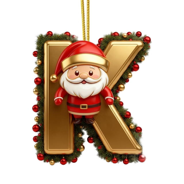 Rapeiae 26 Letters Christmas Tree Decoration Pendant Christmas Tree Ornaments Personalized Christmas Ornaments Christmas Decoration Xmas Tree Hanging Decor