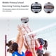 thumbnail image 2 of Wosthever Balones de voleibol de tamaño 5, pelota de entrenamiento de escuela primaria intermedia, pelota blanda para interior, equipo de Deportes y aire libre Negro, 2 of 6