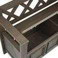 thumbnail image 5 of SIMPLIHOME Amherst SOLID WOOD 48 inch Wide Entryway Storage Bench with Safety Hinge, Multifunctional Transitional inFarmhouse Grey, 5 of 5