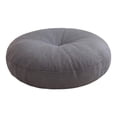 thumbnail image 2 of Cojín redondo de suelo lavable, cojín de meditación premium multiusos para exteriores. gris, 2 of 8