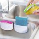 thumbnail image 4 of Inside Sink Silverware Suction Cup Cleaning Brush for Cutlery for Kitchen Blue, 4 of 5