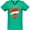 Kelly Green, variant on Inktastic Christmas Cute Reindeer in Santa Hat Women's V-Neck T-Shirt