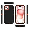 thumbnail image 2 of CoverON For Apple iPhone 15 Case, Military Grade Heavy Duty Full Body Rugged Phone Cover, Black, 2 of 7