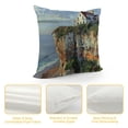 thumbnail image 4 of Orinice Beach House Graphic Decorative Cushion Throw Pillow Cover for Home Couch Living Room Bed Sofa Pillow Covers Multi-Purpose Use 1PC 22x22in, 4 of 5