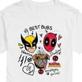 thumbnail image 3 of Marvel Deadpool & Wolverine - Best Bubs Doodles - Men's Short Sleeve Graphic T-Shirt, 3 of 5