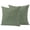 Dark Green, variant on Outdoor Pillow Covers 16 x 16 Inches, Light Pink Waterproof Throw Pillow Cover Set of 2, Farmhouse Vintage Pink Solid Color Modern Decorative Square Cushion Covers for Patio/Tent/Couch/Garden