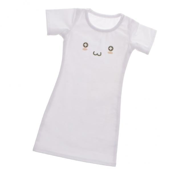 2x Camiseta de moda con estampado lindo para muñeca 1/3 DZ CUTICAT Ropa de muñeca