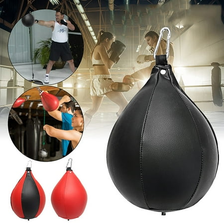 Boxing Speed Bag- Durable PU Hanging Speed Ball Boxing MMA Muay Thai Training Punching Dodge Striking