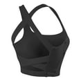 thumbnail image 1 of Womens Racerback Bras Pullover Bra Feature V-Neck Sport Bra Style W-829 Black S, 1 of 5