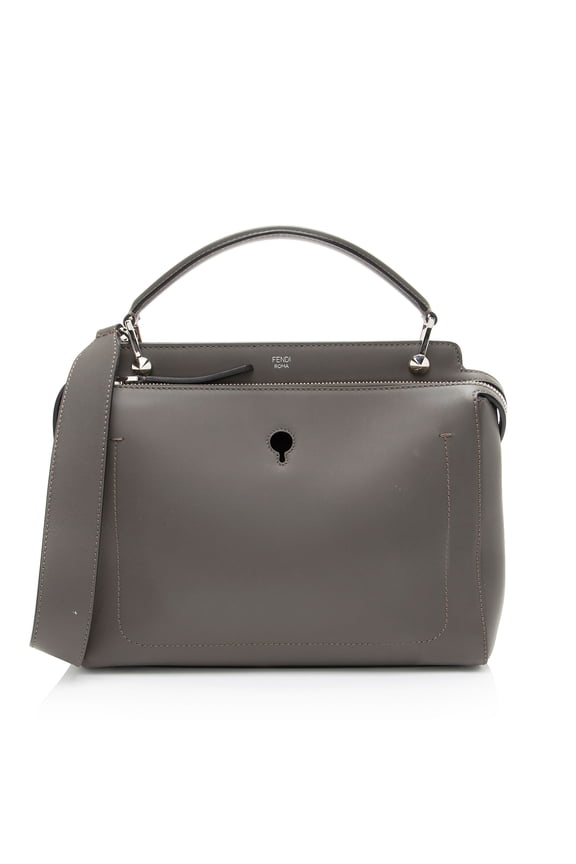 Pre-Owned Fendi Calfskin Dotcom Medium Satchel