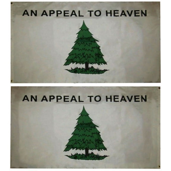 3x5 Appeal to Heaven Double Sided 3ply w/ Liner 100D Flag 3'x5' Grommets