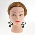 thumbnail image 2 of 3 Pares Pendientes Vintage Natural Afro affricano Pendientes De Oreja De Yuyangstore Pendiente de mapa de madera, 2 of 8