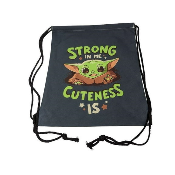 Baby Yoda Sling Bag with Draw String- Cuteness, Carrying Solution