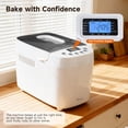 thumbnail image 3 of Davivy Bread Maker 15-in-1 Automatic Bread Machine with 2 Dough Kneading Paddles 3LB Nonstick Bowl Stainless Steel, 3 of 10