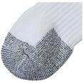 thumbnail image 2 of Fruit of the Loom mens Cushioned Durable Cotton Work Gear With Moisture Wicking Casual Sock, White, One Size US, 2 of 3