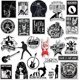 thumbnail image 4 of 50 Pcs Punk Rock Stickers Rock and Roll Music Stickers Vinyl Waterproof Stickers Metal Band Stickers for Water Bottle Lapt, 4 of 5