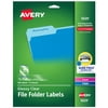 Avery Clear Self-Adhesive Filing Labels, 2/3" x 3-7/16", 450 Printable Labels, Glossy Clear (5029)
