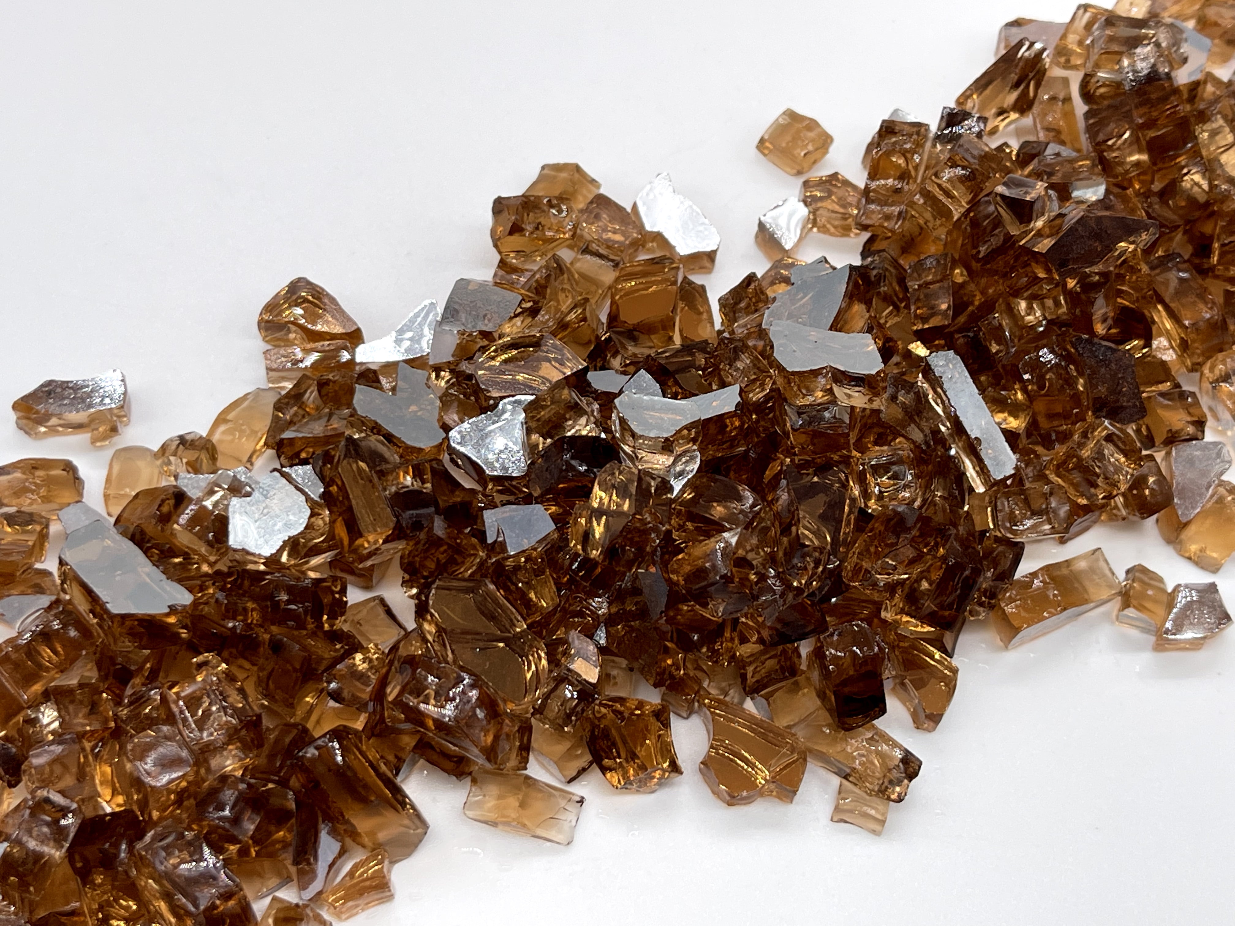 Element Fireglass 1/4" Copper Reflective Fire Glass, 10 lb
