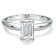 thumbnail image 2 of Gem Stone King 1.5 Ct Emerald Cut 900 Platinum IGI Certified Lab Grown Diamond Solitaire Engagement Ring for Women | E-F Color | VS1-VS2 Clarity | Size 9, 2 of 6