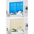 thumbnail image 5 of No Drill Window Blinds, Window Shades for Home, Pleated Window Shades, Temporary Window Coverings, Blue Fabric, Window Privacy, 35X59 In, 1 Pc, 5 of 7