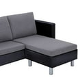 thumbnail image 5 of vidaXL Sofa Upholstered Sectional 3 Seater Sofa with Cushions Faux Leather, 5 of 41