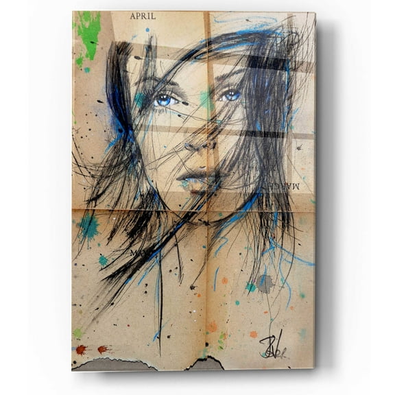 Epic Art 'April March' by Loui Jover, Acrylic Glass Wall Art, 12"x16"