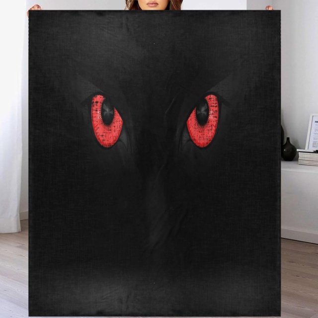 Manta de franela ligera y acogedora con diseño de búho malvado y aterrador para sofá, 50 x 60 pulgadas, para Halloween, personalizada, cálida y suave, para cama, sofá y silla