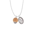 thumbnail image 2 of Delight Jewelry 12mm Stardust Round Rose Goldtone Spinner Best Mom Ever Charm Necklace, 2 of 4