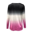 thumbnail image 5 of PVCS Blouse Décontractée à Manches Longues Col en V Imprimé Teinture sur Nœuds pour Femmes, 5 of 5
