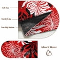 thumbnail image 6 of Botanical Chrysanthemum Area Rugs 4'x6', Washable Small Throw Rugs for Office Bathroom, Abstract Spring Floral Red Black Indoor Outdoor Rug Non-Slip Low Pile Carpet Runner Reversible Floor Mats, 6 of 8