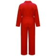 thumbnail image 2 of YiZYiF Boys Halloween Mechanic Boiler Cosplay Costume Long Sleeve Coverall Jumpsuit,Sizes 6-16 Red-A 16, 2 of 6