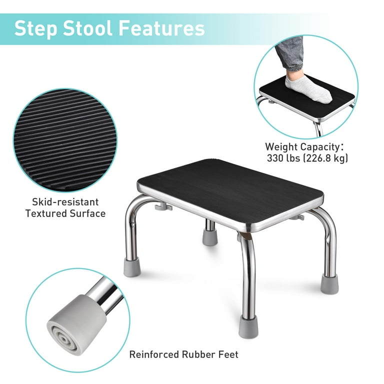 Yescom Lightweight High Capacity Medical Steel Step Stool Yescom Lightweight High Capacity Medical Steel Step Stool