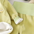 thumbnail image 7 of Kogui Toddler Girl Pajamas Girls Fleece Lined Thermal Underwear Set Bear Print Long Sleeve Top and High Waist Pants Baby Toddler Pjs 2T 3T (Green,2-3 Years), 7 of 7
