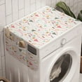 thumbnail image 1 of Botanical Washing Machine Organizer, Pattern of Forest Herbs and Flowers, Anti-slip Fabric Top Cover for Washer and Dryer, White Multicolor, by Ambesonne, 1 of 1