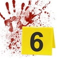thumbnail image 1 of Marcador Número Evidencia Escena Del Crimen Acrílico para Juego Pistas Temáticas Asesinato, 1 of 9