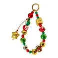 thumbnail image 3 of Llavero navideño con cuentas para llave de coche, regalo para mujer, adorno colgante de moda Estrella dorada, 3 of 9