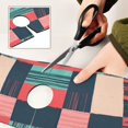 thumbnail image 6 of Yayeee Faucet Mat for Kitchen Sink 14.7" Diatomite Long Splash Guard Pad, Red Teal Plaid, 2 Pack, 6 of 7