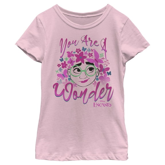 Girl's Encanto Mirabel You are a Wonder Graphic Tee Light Pink X Small