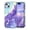 Light Purple, variant on CASEFIV for iPhone 15 Plus Case,Glow in The Dark Three Layer Heavy Duty Sturdy Shockproof Protection Rugged Hard PC+Soft TPU Bumper Case for Women Girls,Blue Rose