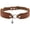 Light coffee, variant on Punk Bell Choker PU Leather Collar Gothic Necklace Neck Accessories Adjustable Size