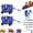 2pc Blue, variant on Chainsaw Sharpener Tool, Universal Chain Saw Sharpening Jig Kit with 5 Grinding Rods, Portable Chain Blade Sharpener for Gas & Electric Chainsaws