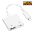 thumbnail image 1 of Hdmi Adapter For Iphone, 1080p Digital Av Adapter For I-phone To Tv, Plug And Play Connection Compatible With I-phone 14/13/12/11 /x /xr /xs, 1 of 1