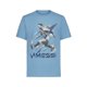 thumbnail image 3 of Remera Messi para niños, corte slim fit, manga corta, estampado gráfico, azul aire, 3 of 4