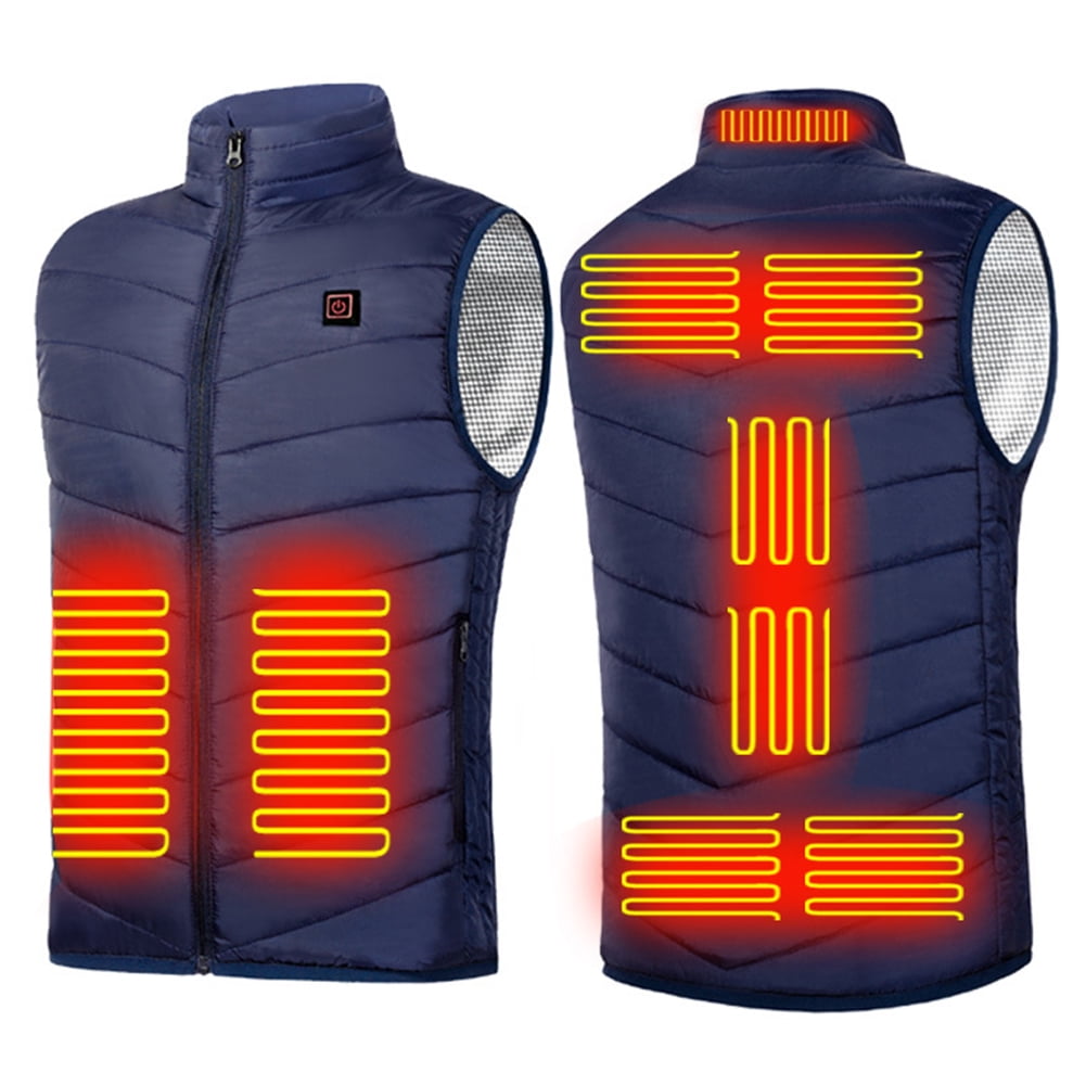 MARIJEE Electric Heated Vest for men,Windproof USB Charging Heated Gilet body heated jacket body warmer for men
