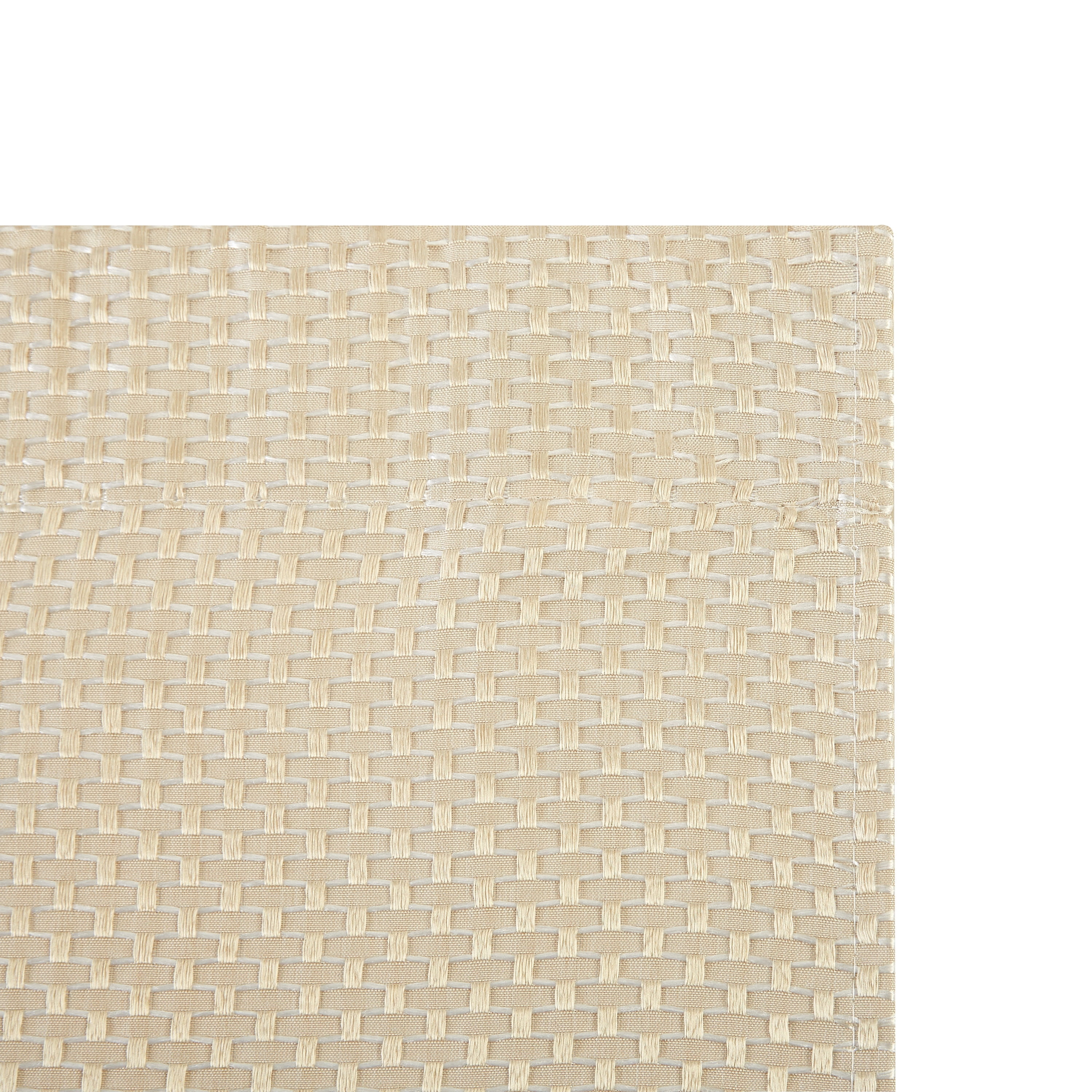 Better Homes & Gardens 4 Piece Beige Open Stitch & Solid Curtain & Sheer Panel Set, Beige, 74x84