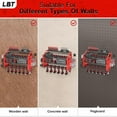 thumbnail image 7 of Power Tool Organizer With Charging Station, Heavy Duty Steel, 6 Drill Sizes, 6 Sockets, Easy Install Garage Storage Rack, Red, 7 of 7